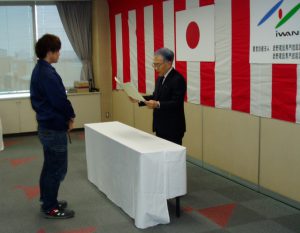 長野県職業能力開発協会長表彰 松澤星河さん