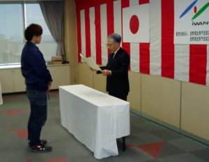 長野県職業能力開発協会長表彰　松澤星河さん